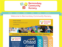 Tablet Screenshot of bermondseynursery.org.uk